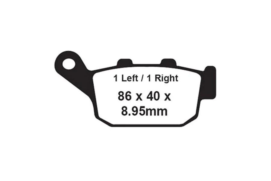EBC BRAKES - FA496V SEMI SINTERED (REAR)