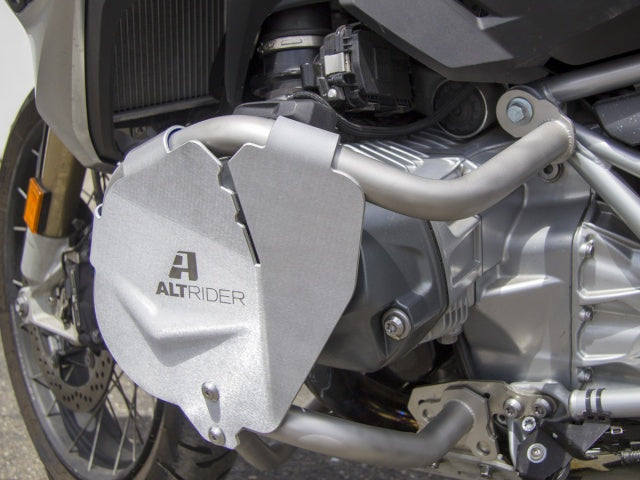 AltRider Cylinder Head Guards for the AltRider BMW R 1250 GS Crash Bars - Silver