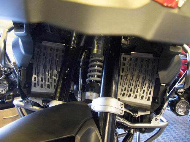 AltRider Radiator Guard for the BMW R 1200 GS Adventure Water Cooled (2018-current) - Black