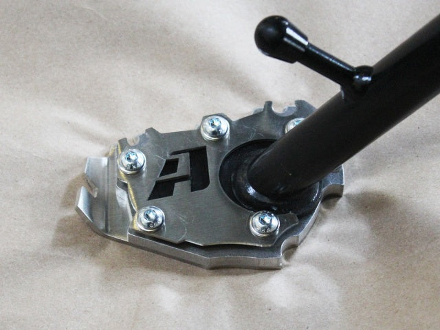 AltRider Side Stand Enlarger Riser Plate for the BMW R 1200 & R 1250 GS /GSA Water Cooled - Silver