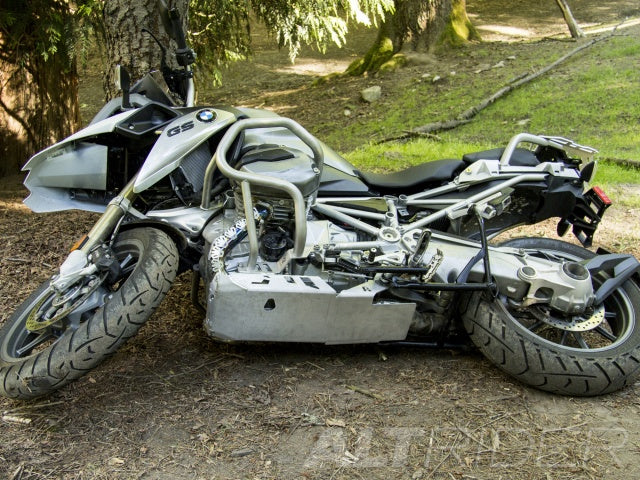 AltRider Skid Plate for the BMW R 1200 GS Water Cooled - Silver - Without Mounting Bracket