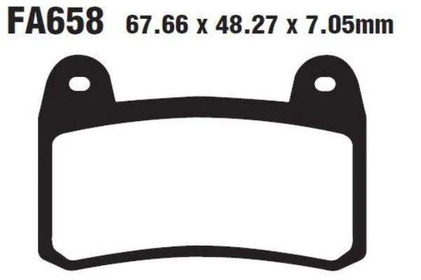 EBC BRAKES - FA658HH FULLY SINTERED