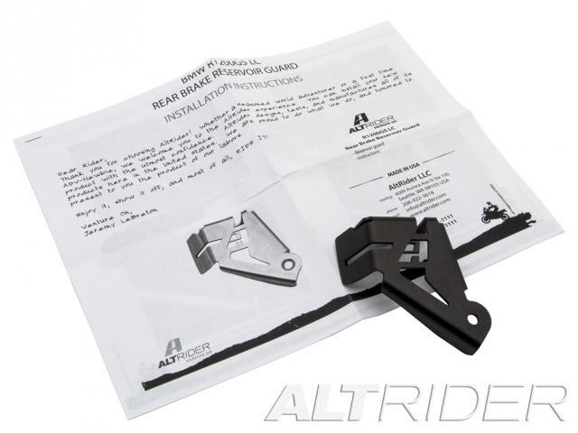 AltRider Rear Brake Reservoir Guard for the BMW R 1200 & R 1250 GS /GSA Water Cooled - Black