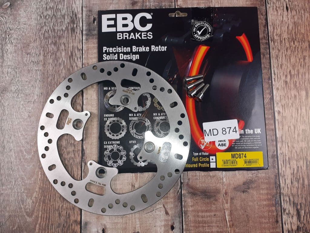 EBC BRAKE ROTORS UK - MD874