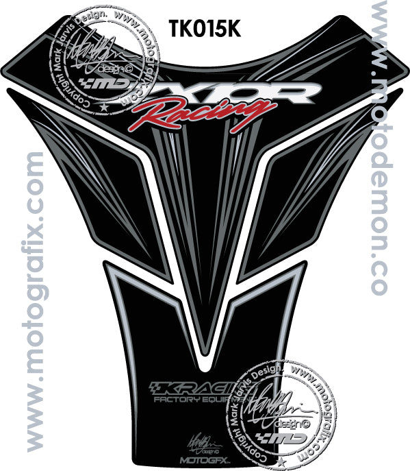 Motografix Black Tank Pad Protector TK015K For Kawasaki ZX10R