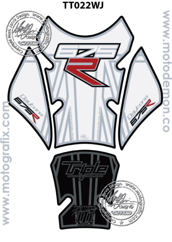 Motografix TT022JJ tank pad for Triumph Daytona 675/R