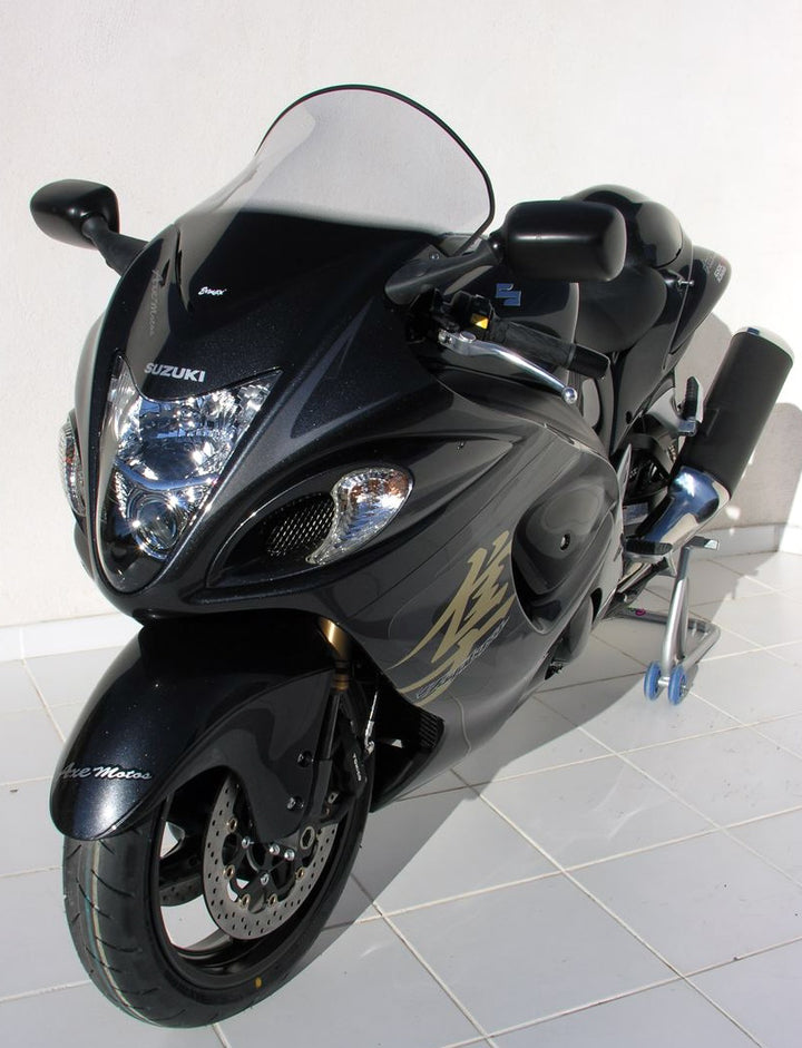 ERMAX HIGH PROTECTION WINDSHIELD + 8 CM FOR GSXR 1300 R HAYABUSA 2008/2017 LIGHT BLACK