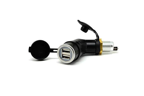 Cliff Top DIN (HELLA) TO USB CONVERTOR (ANGLED STANDARD) - 3.3A