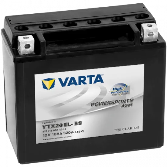 VARTA Powersports AGM YTX20HL-BS (18Ah)