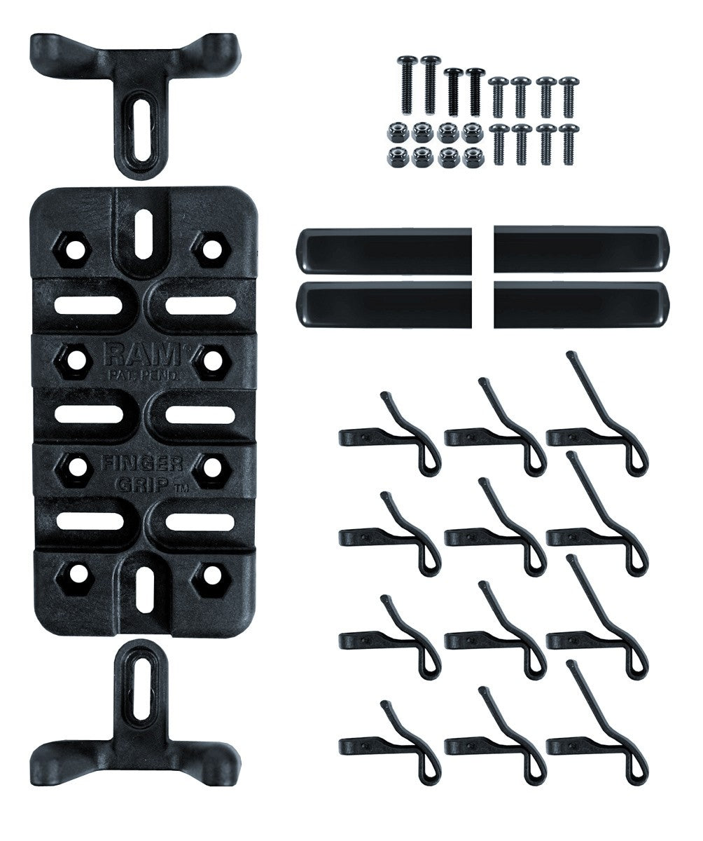 RAM Handlebar U-Bolt Mount with Universal Finger-Grip™ Phone Cradle