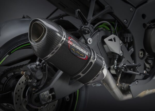 Yoshimura Race Alpha 3/4 Titanium System, With Carbon Fiber Muffler For Kawasaki ZX-10R/RR 2016+