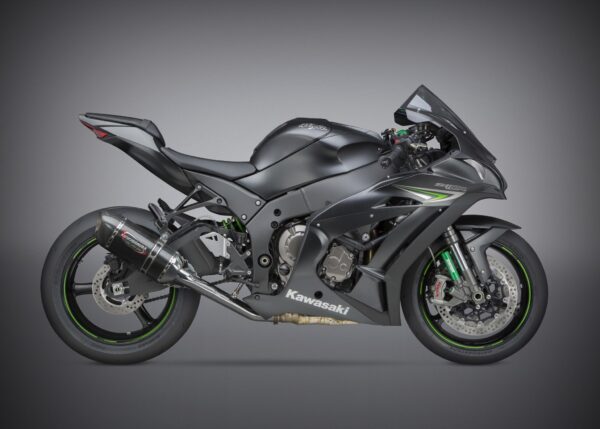 Yoshimura Race Alpha SS 3/4 System, W/ Carbon Fiber Muffler For Kawasaki ZX-10R/RR 2016+