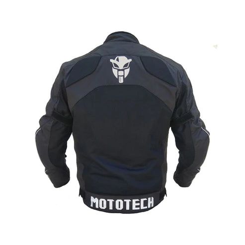 MOTOTECH Scrambler Air Motorcycle Riding Jacket v2 - Black - Level 2