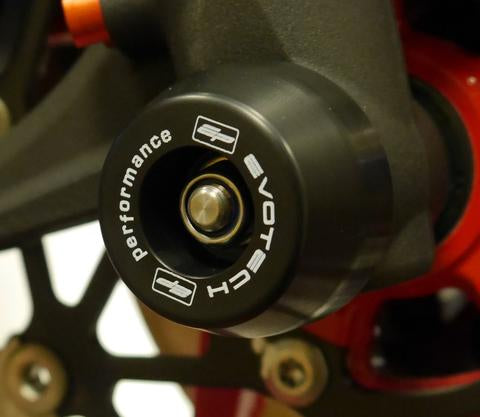 Evotech Front Spindle Bobbins for Triumph Street Triple R/S/RS (2017-22) - PRN013712