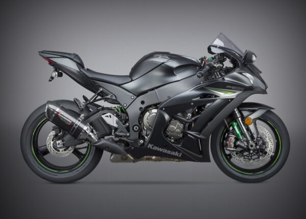 Yoshimura Alpha SS Slip-On, W/ Carbon Fiber Muffler For Kawasaki ZX-10R/RR 2016+
