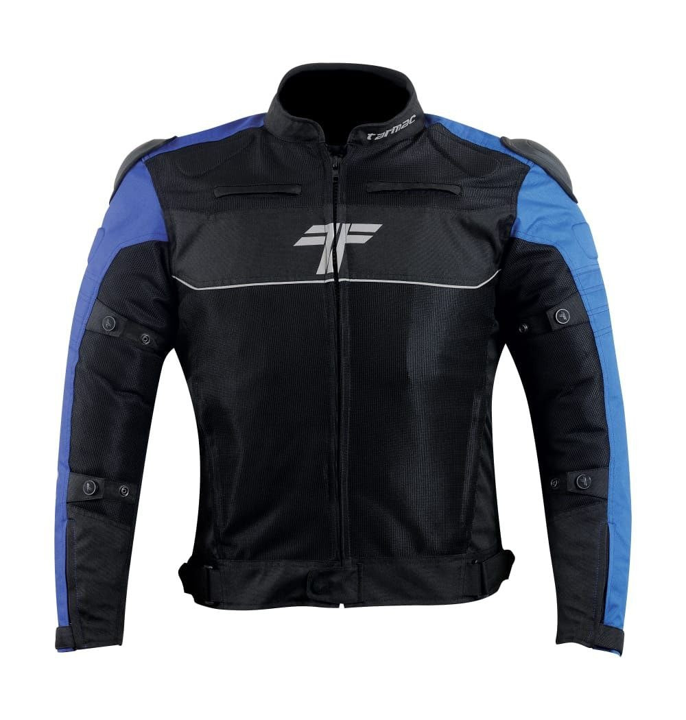 Tarmac One III Level 2 Jacket Black/Sky Blue/Royal Blue + FREE Tarmac Tex blue gloves