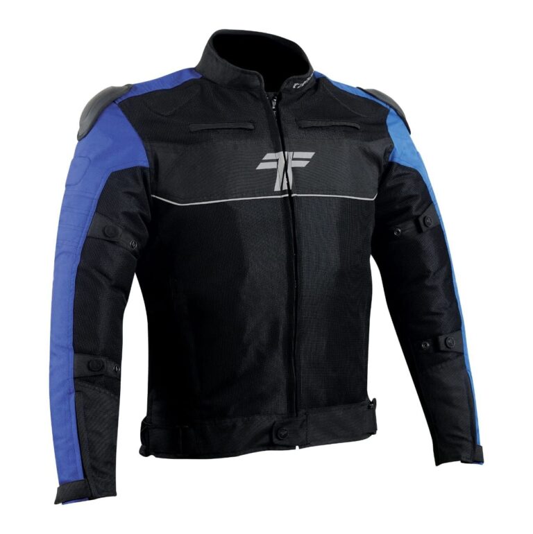 Tarmac One III Level 2 Jacket Black/Sky Blue/Royal Blue + FREE Tarmac Tex blue gloves