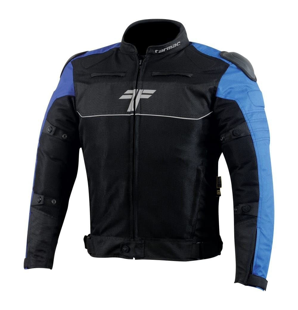 Tarmac One III Level 2 Jacket Black/Sky Blue/Royal Blue + FREE Tarmac Tex blue gloves
