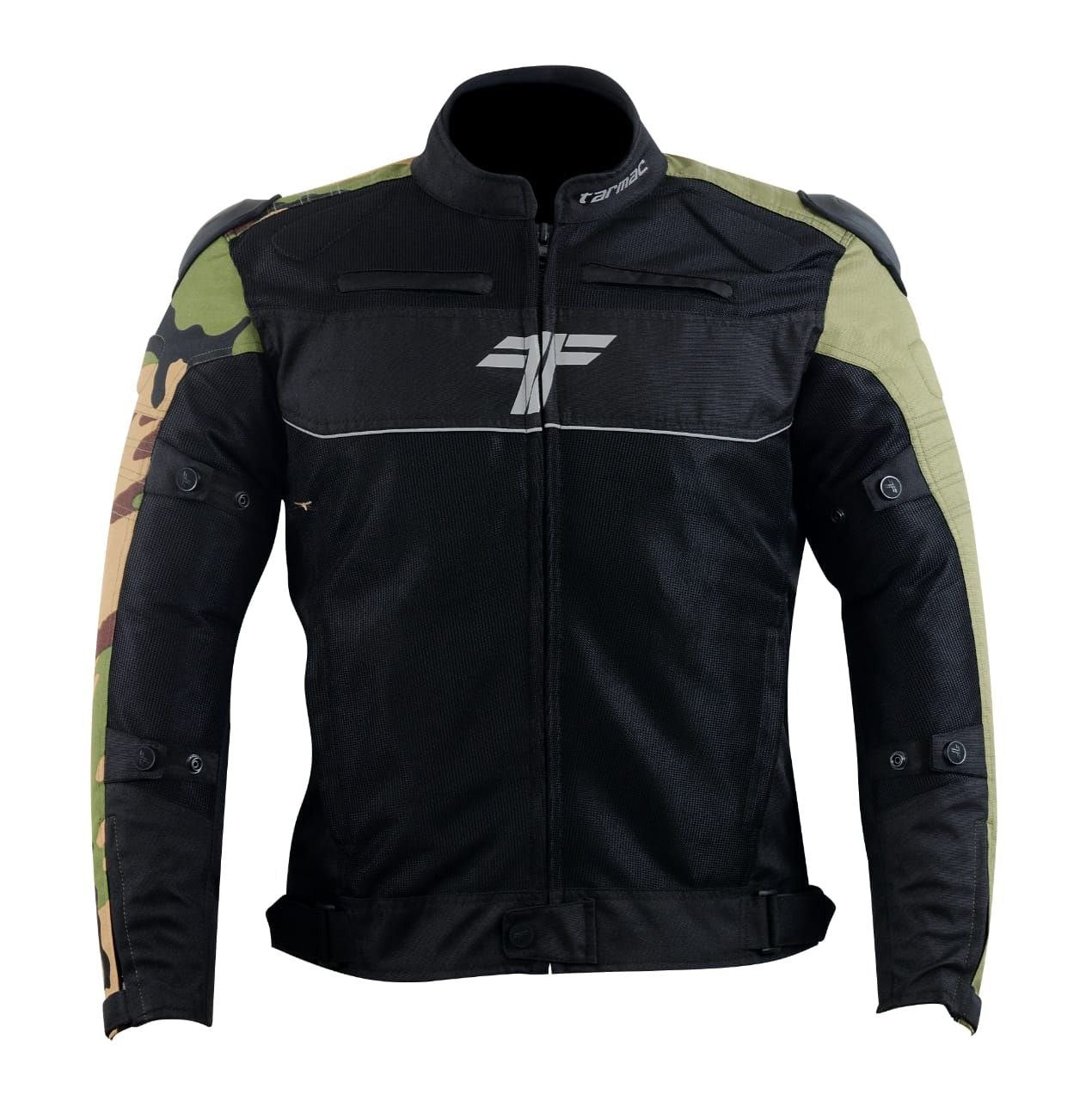 Tarmac One III Level 2 Jacket Black/Army Camo/Olive Green + FREE Tarmac Tex black gloves
