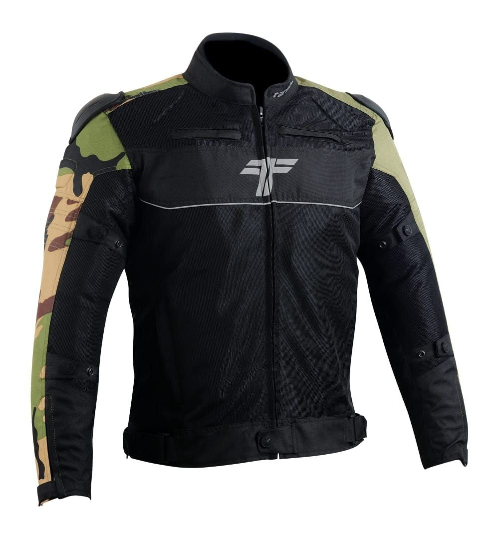Tarmac One III Level 2 Jacket Black/Army Camo/Olive Green + FREE Tarmac Tex black gloves