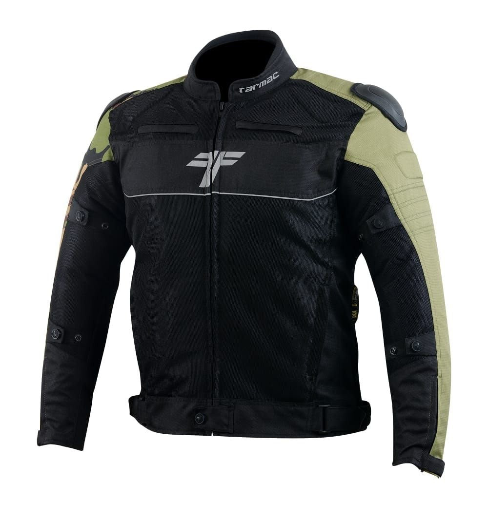 Tarmac One III Level 2 Jacket Black/Army Camo/Olive Green + FREE Tarmac Tex black gloves