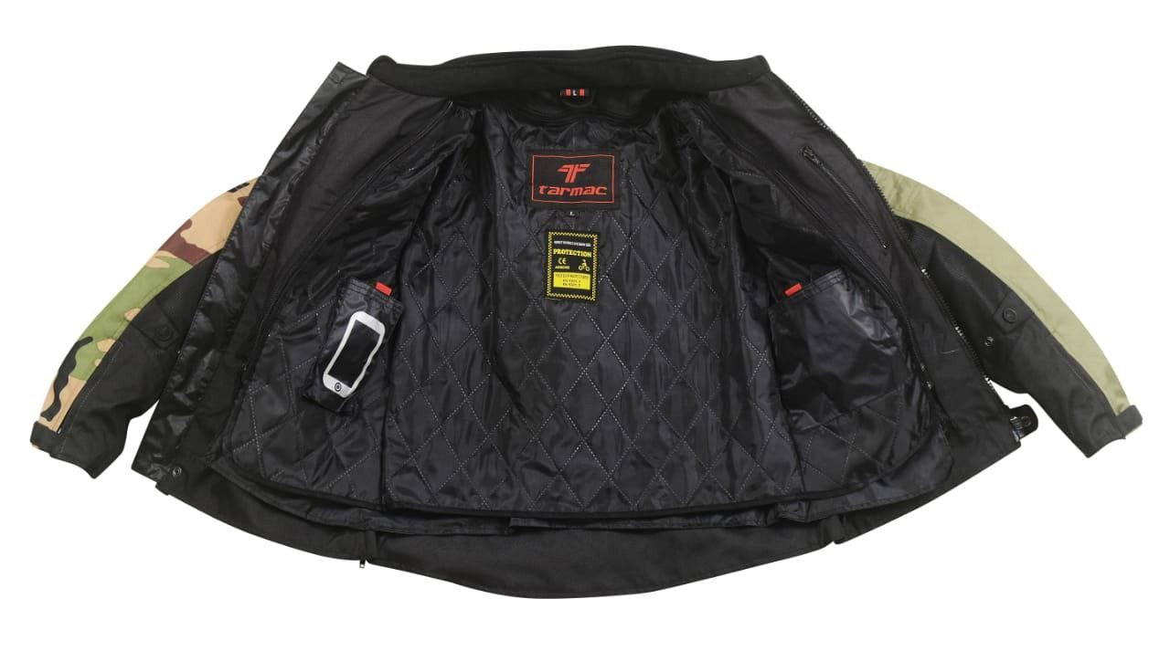 Tarmac One III Level 2 Jacket Black/Army Camo/Olive Green + FREE Tarmac Tex black gloves