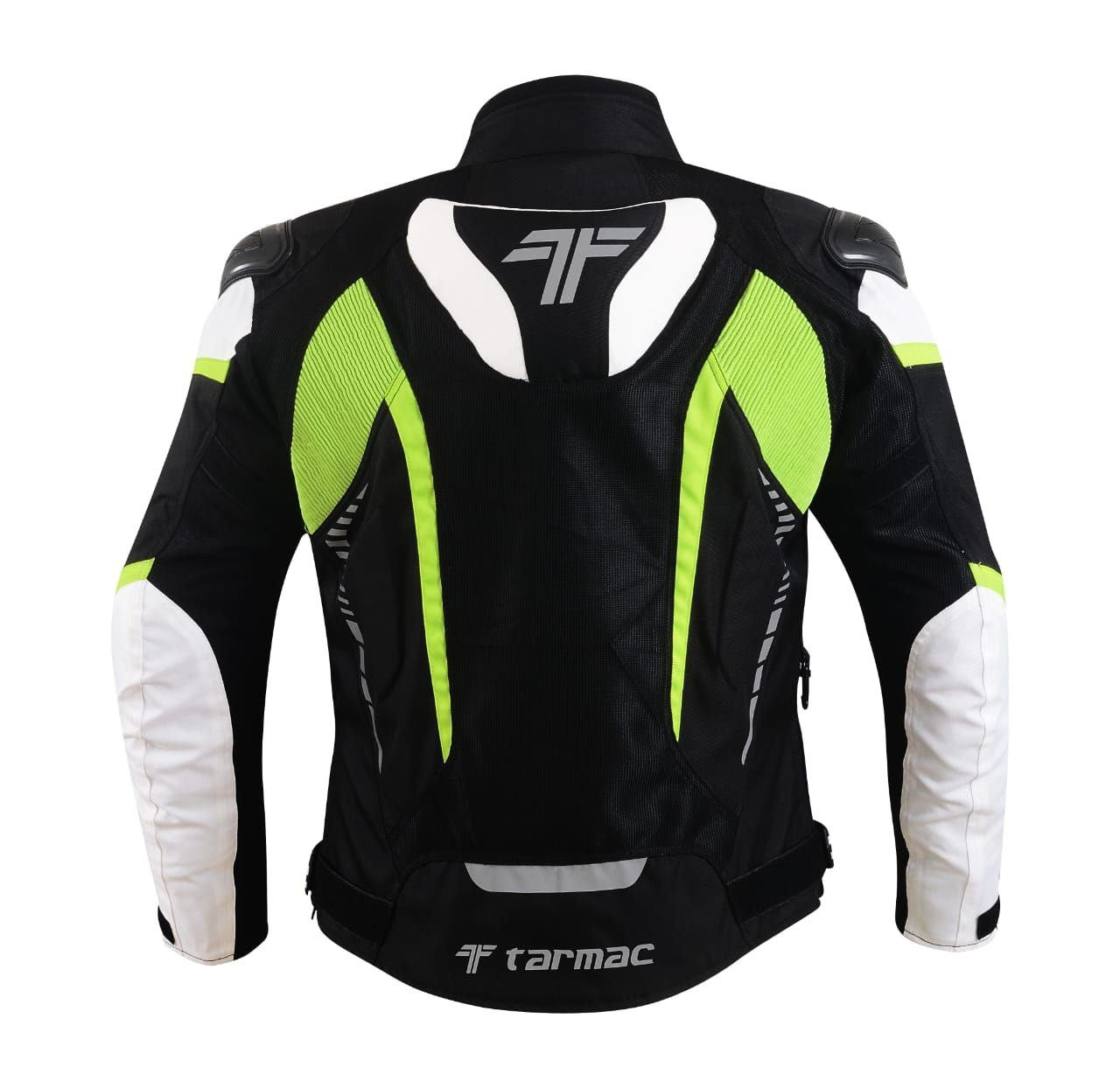 Tarmac Corsa Black/White/Fluorescent Jacket Level 2 + PU chest protectors