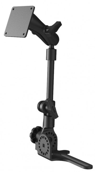 RAM Universal No-Drill™ RAM POD HD Vehicle Mount with Double Socket Arm & 3.625" Square Base (VESA 75mm X 75mm Hole Pattern)