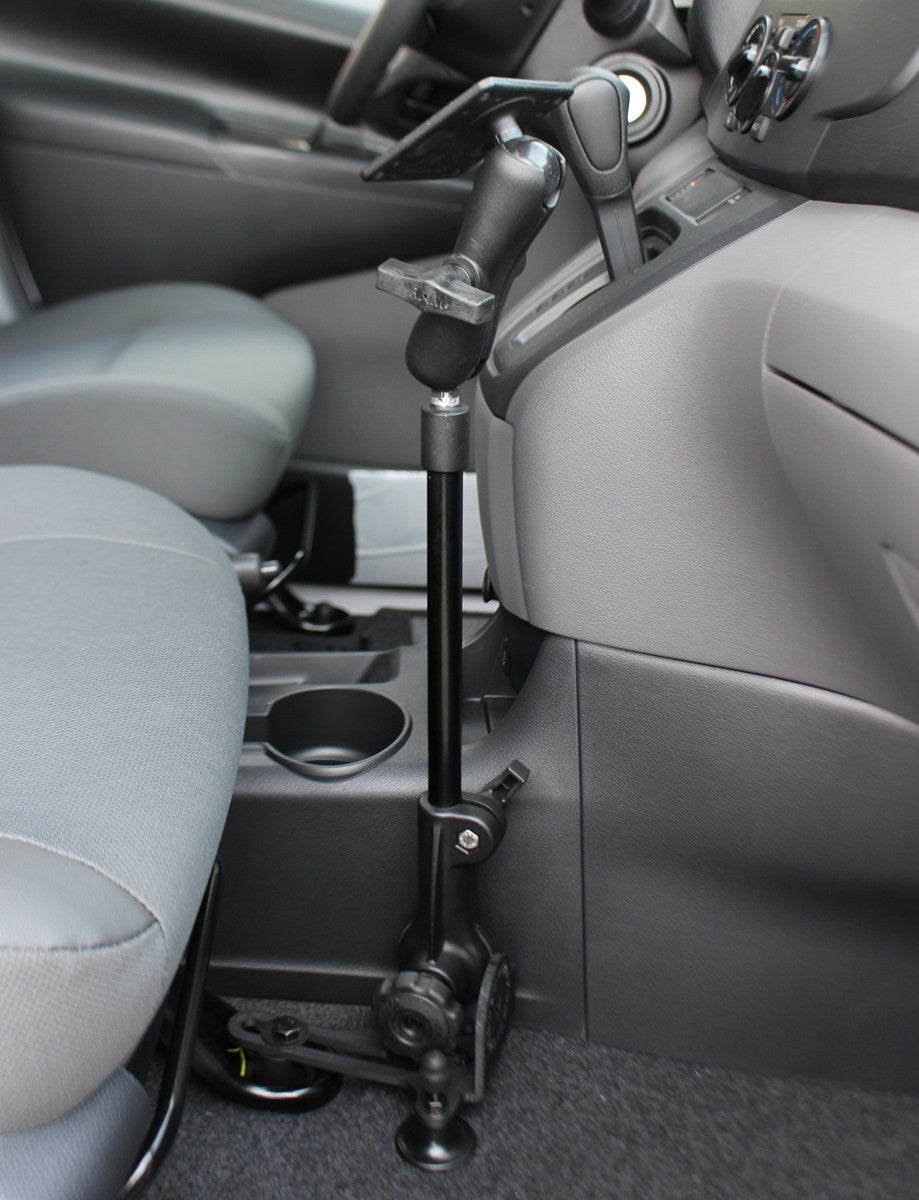 RAM Universal No-Drill™ RAM POD HD Vehicle Mount with Double Socket Arm & 3.625" Square Base (VESA 75mm X 75mm Hole Pattern)