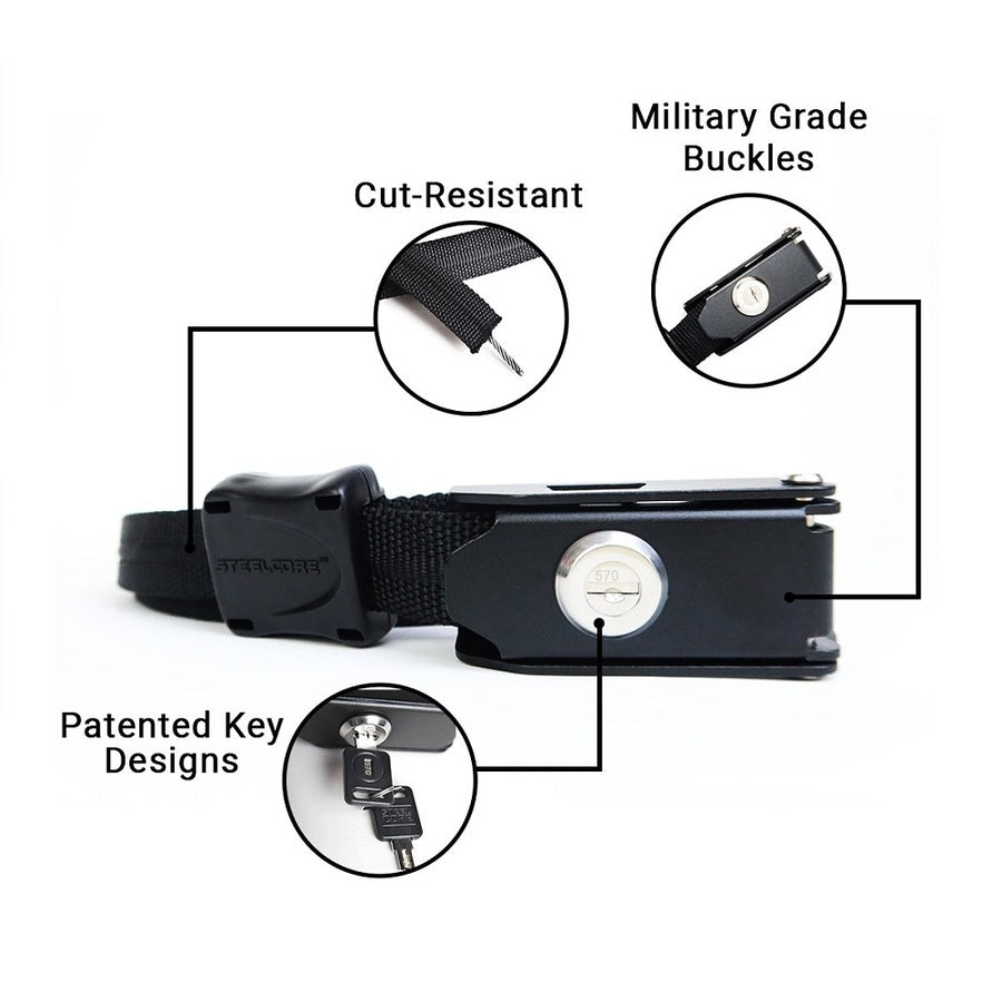 SteelCore Security Strap with Buckle Cover – 1.4m