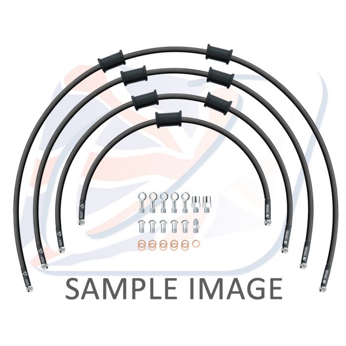 Venhill Suzuki Front brake4 Hose kit Chrome SUZ-10022F-CL