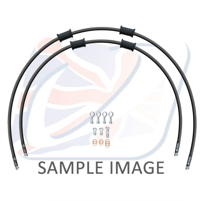 Venhill Yamaha Rearbrake2 Hosekit Chrome YAM-10033R-CL