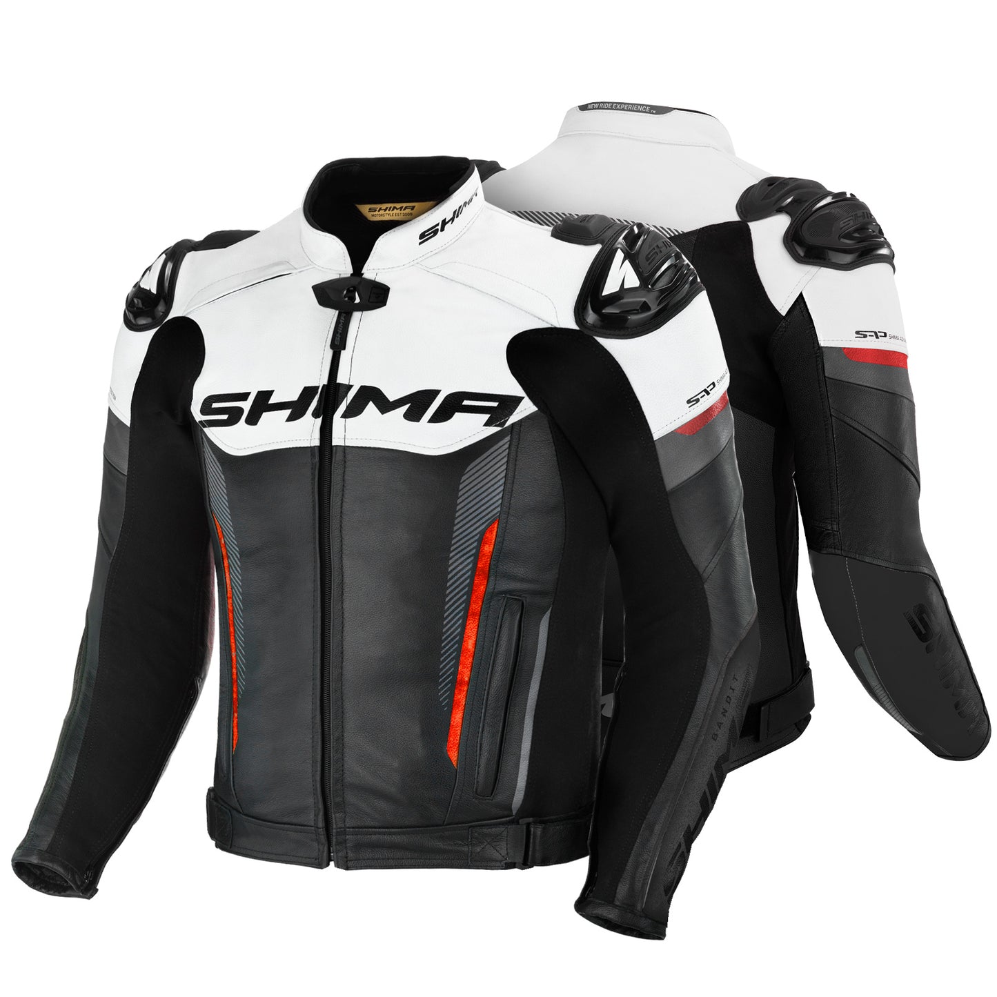 Shima Bandit Black White Red Riding Jacket