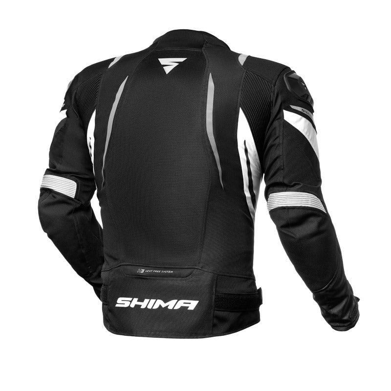 Shima Mesh Pro Sports Riding Jacket Black White