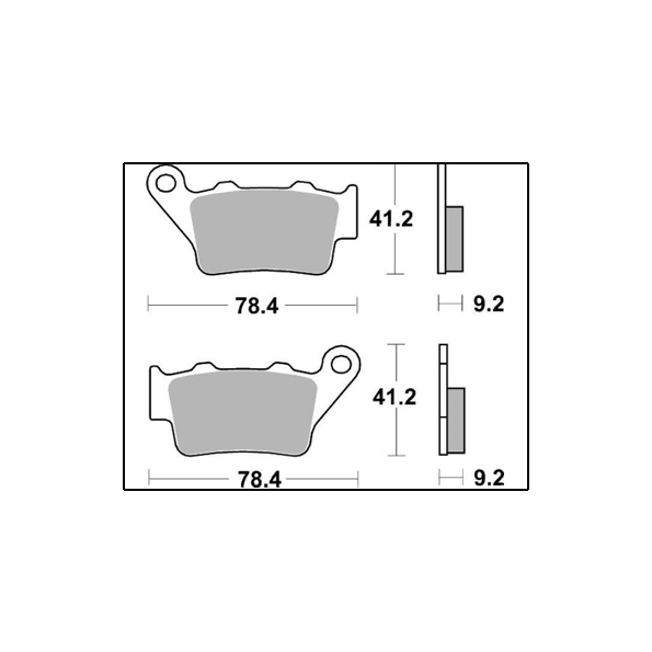 SBS 675LS Sintered Rear Brake Pads for KTM / BMW / Ducati
