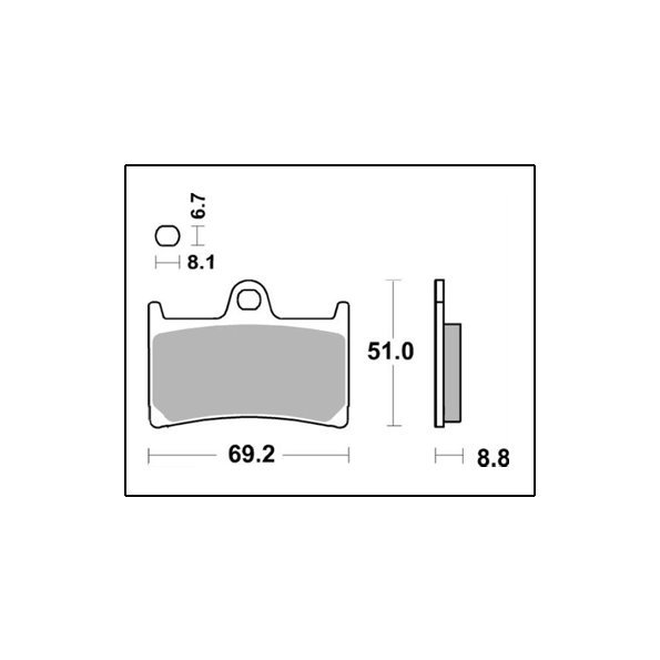 SBS 634SP Evo Sintered Front Brake Pads for Yamaha