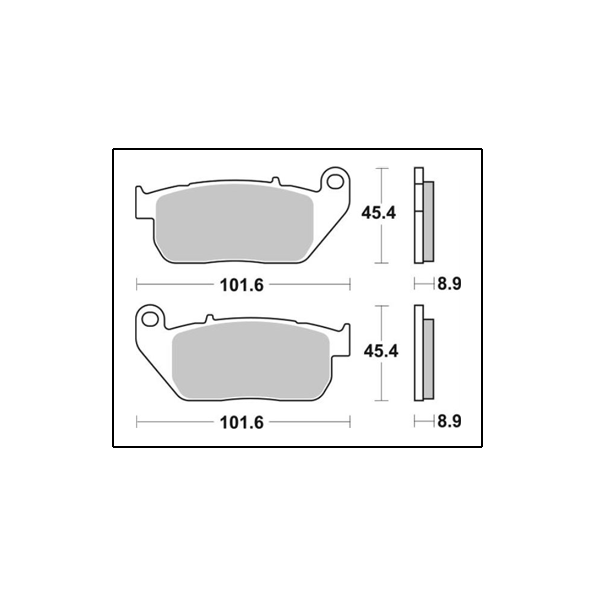 SBS 807H.HS Street Excel Sintered Front Brake Pads for Harley Davidson