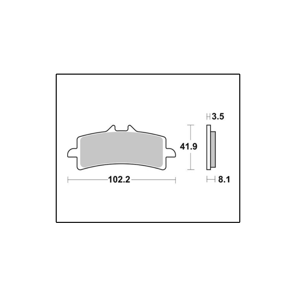 SBS 841SP Evo Sintered Front Brake Pads for Ducati / Kawasaki / Suzuki