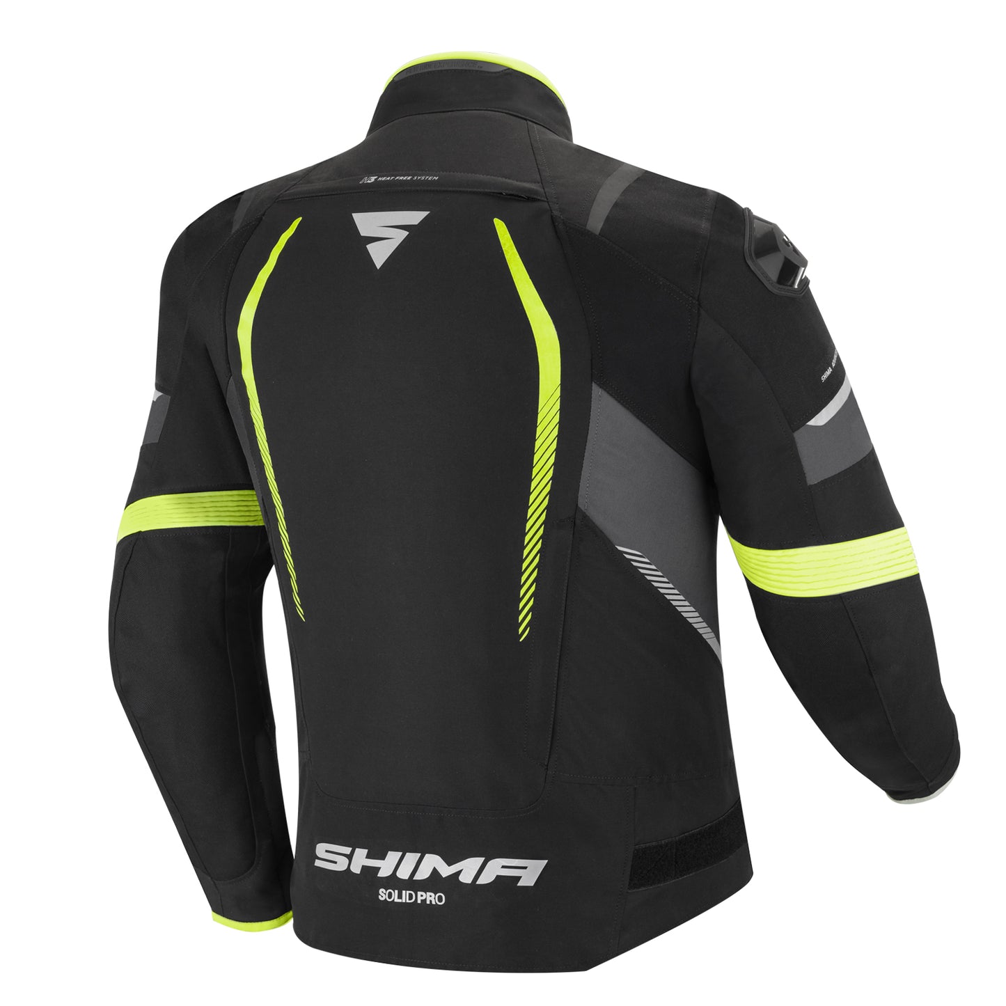 Shima Solid Pro Textile Sports Touring Fluo Riding Jacket