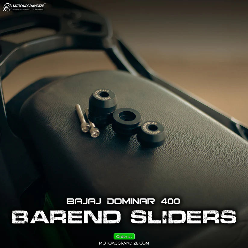 Motoaggrandize Bar End Sliders for Bajaj Pulsar Dominar 400 | RS200 | NS200 | 160 | 125