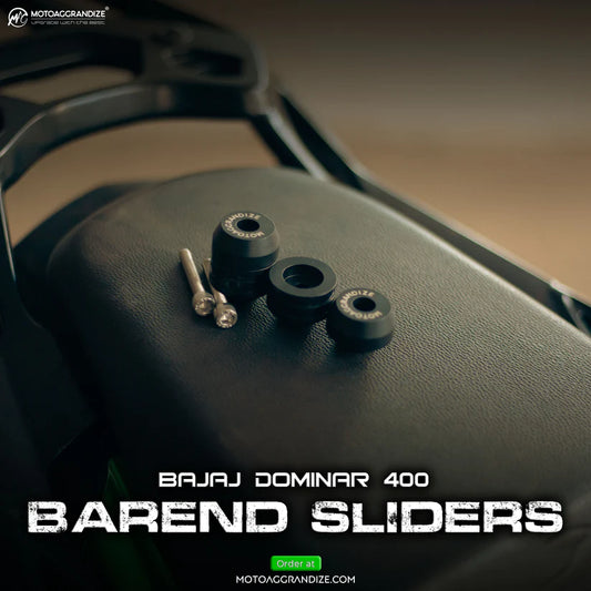 Motoaggrandize Bar End Sliders for Bajaj Pulsar Dominar 400 | RS200 | NS200 | 160 | 125