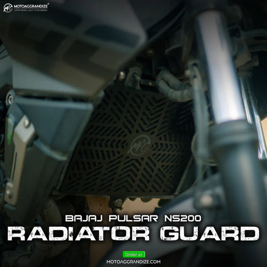 Motoaggrandize Radiator guard for Bajaj Pulsar NS 200 | AS 200