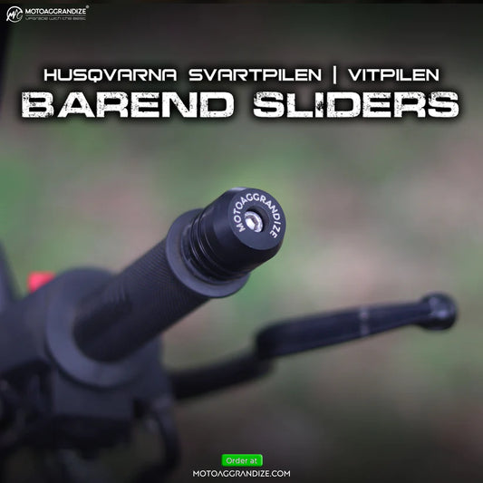 Motoaggrandize Bar End Sliders for Husqvarna Vitpilen | Svartpilen