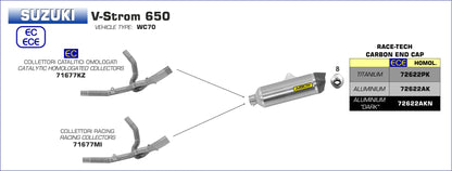 ARROW SUZUKI V-STROM 650XT 2017/2018