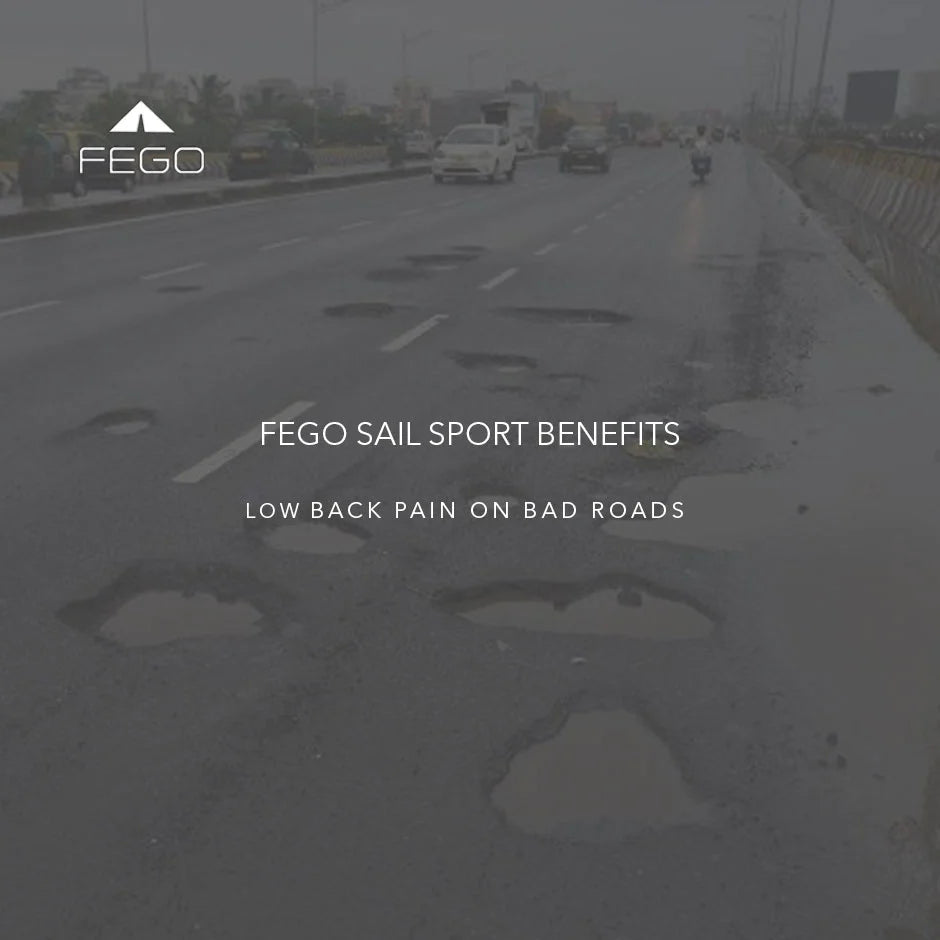 FEGO Sail Sport – World’s Thinnest Air Seat Cushion, with Rain cover