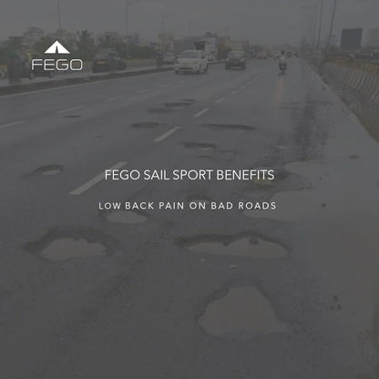 FEGO Sail Sport – World’s Thinnest Air Seat Cushion, with Rain cover