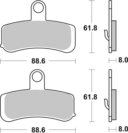 BREMBO 07HD15SA BRAKE PAD