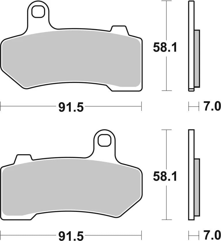 BREMBO 07HD17SA BRAKE PAD