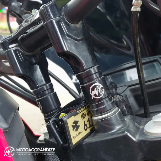 Motoaggrandize Handlebar Risers for Bajaj Dominar 400 (2 Inch)