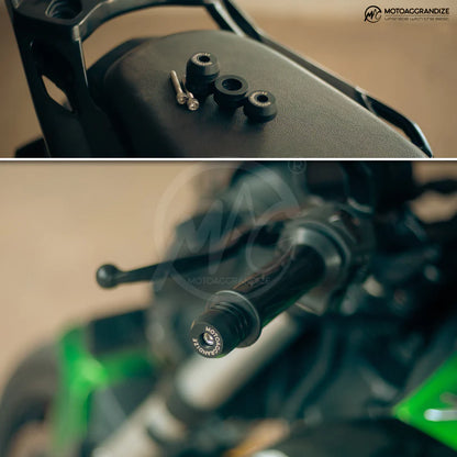 Motoaggrandize Bar End Sliders for Bajaj Pulsar Dominar 400 | RS200 | NS200 | 160 | 125